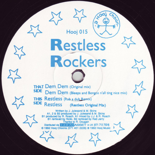 Restless Rockers - Dem Dem / Restless | Hooj Choons (HOOJ 015) - main