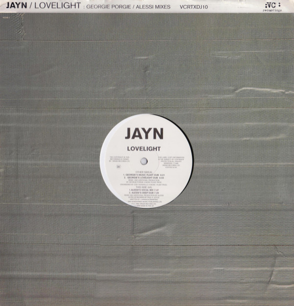 Jayn - Lovelight | VC Recordings (VCRTXDJ10) - main