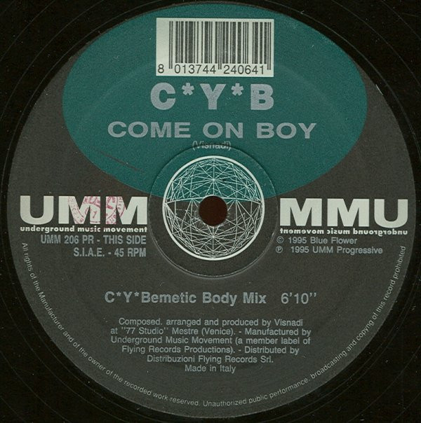 C*Y*B - Come On Boy | UMM (UMM 206 PR) - 3