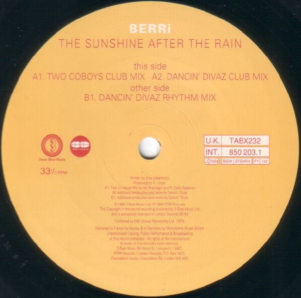 BERRi - Sunshine After The Rain | Ffrreedom (TABX232) - 3