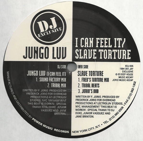 Jungoluv - Jungo Luv (I Can Feel It) / Slave Torture | DJ Exclusive (XDJ-005) - 2 Jungoluv - Jungo Luv (I Can Feel It) / Slave Torture | DJ Exclusive (XDJ-005) - 2