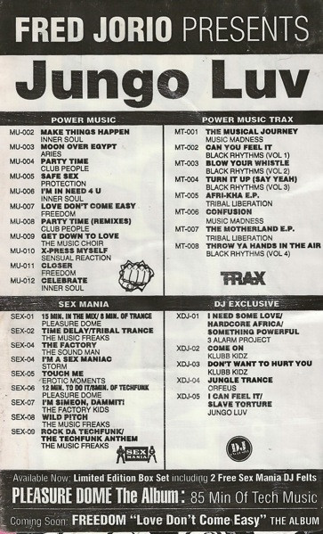 Jungoluv - Jungo Luv (I Can Feel It) / Slave Torture | DJ Exclusive (XDJ-005) - 3 Jungoluv - Jungo Luv (I Can Feel It) / Slave Torture | DJ Exclusive (XDJ-005) - 3