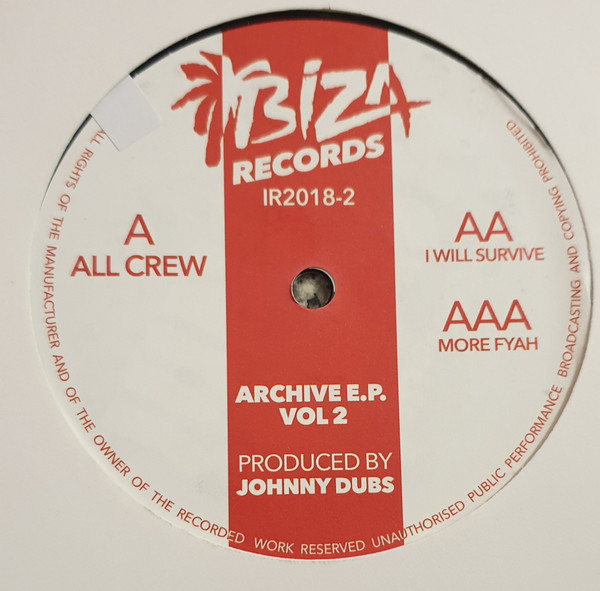 Johnny Dubs - Archive E.P. Vol 2 | Ibiza Records (IR2018-2)