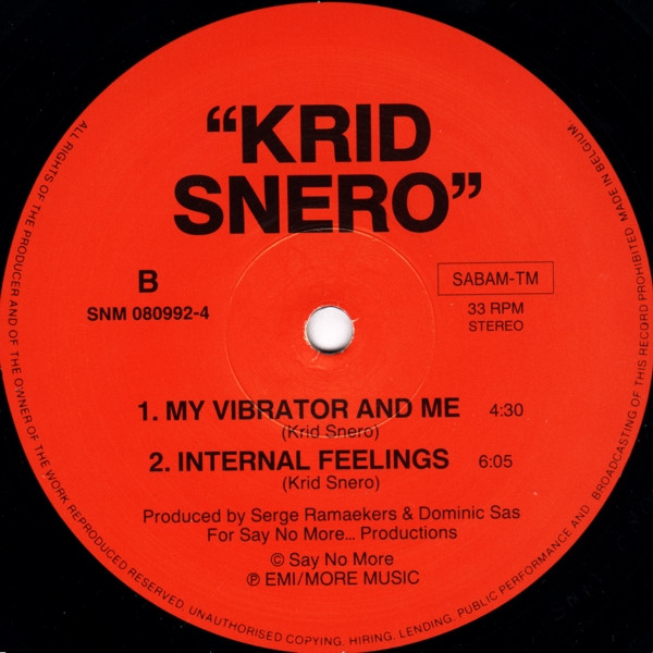 Krid Snero - House Triggers | Say No More (SNM 080992-4) - 2