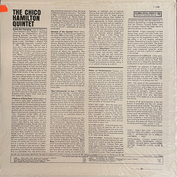 The Chico Hamilton Quintet - The Chico Hamilton Special | Columbia (P 13290) - 3