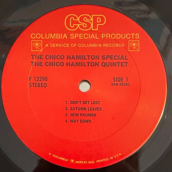 The Chico Hamilton Quintet - The Chico Hamilton Special | Columbia (P 13290) - 4