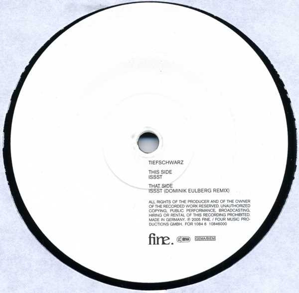 Tiefschwarz - Issst #1 | Fine. (FOR 1084 6) - 3