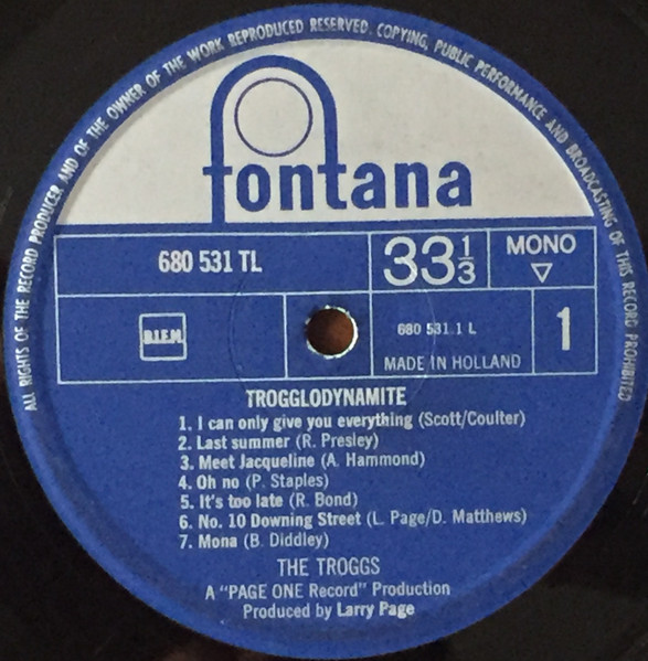 The Troggs - Trogglodynamite | Fontana (680 531 TL) - 3