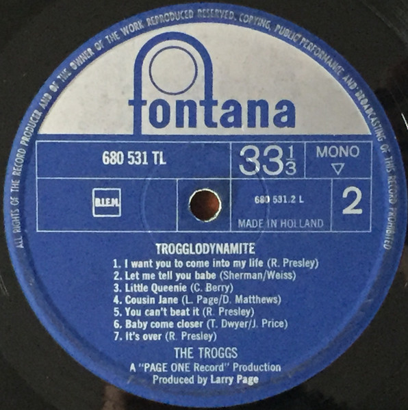 The Troggs - Trogglodynamite | Fontana (680 531 TL) - 4