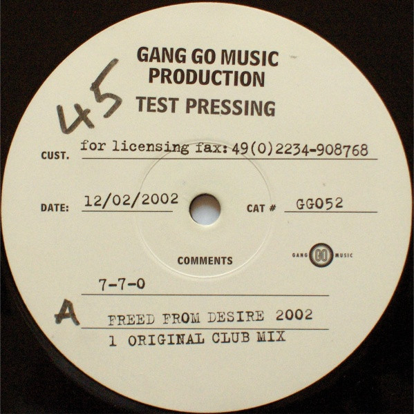 7-7-0 - Freed From Desire 2002 | Gang Go Music (GG052) - main 7-7-0 - Freed From Desire 2002 | Gang Go Music (GG052) - main