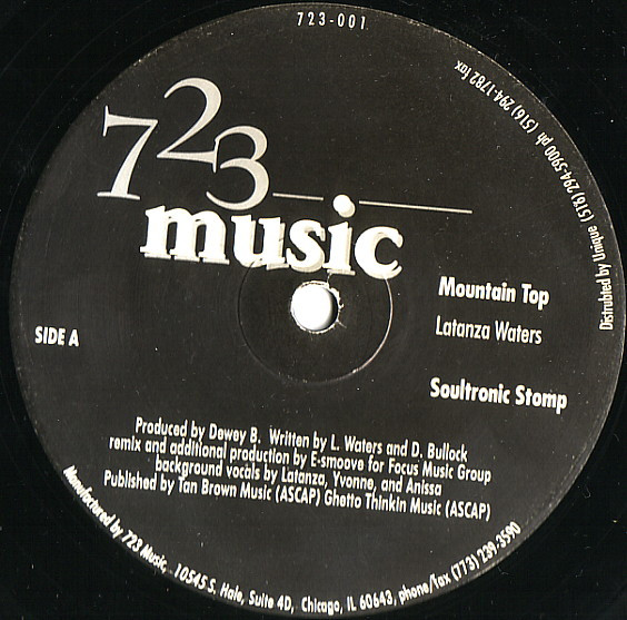 99th Affair  &  Latanza Waters - Mountain Top | 723 Music (723-001)