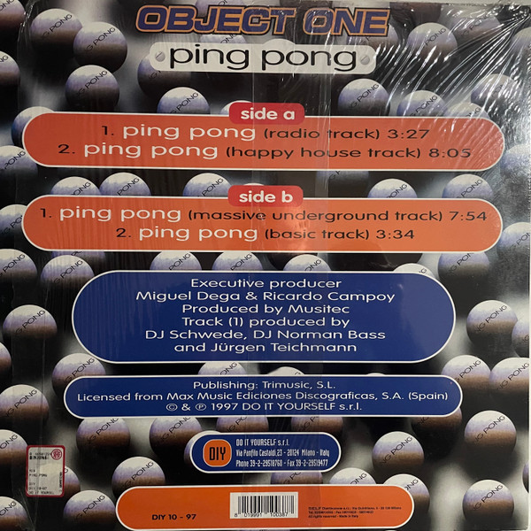 Object One - Ping Pong | Do It Yourself (DIY 10-97) - 2 Object One - Ping Pong | Do It Yourself (DIY 10-97) - 2
