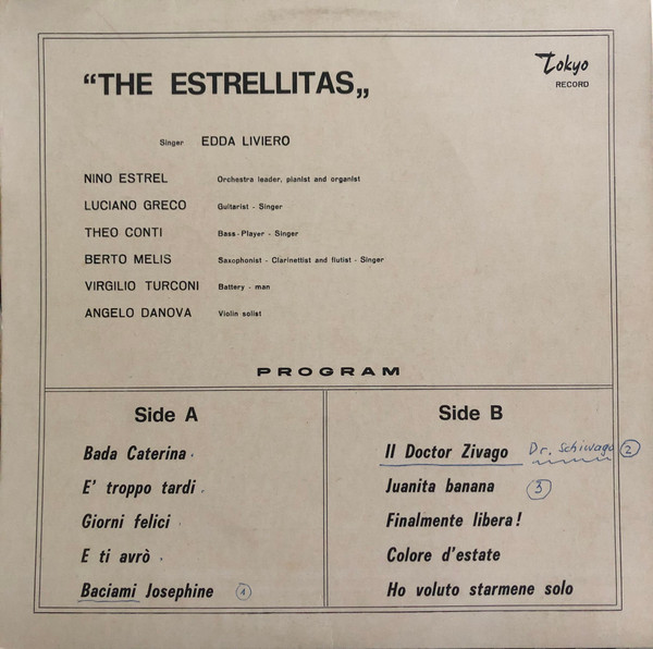 Orchestra Estrellita - The Estrellitas | Tokyo Record (TLP 1001) - 2
