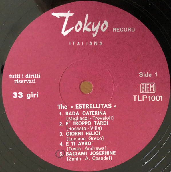 Orchestra Estrellita - The Estrellitas | Tokyo Record (TLP 1001) - 3