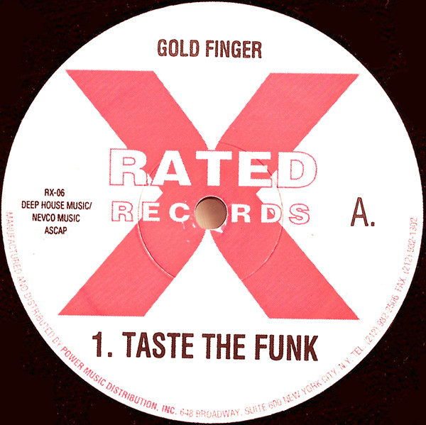 Goldfinger - Taste The Funk / I Could Learn! | Rated X Records (RX-06) - main