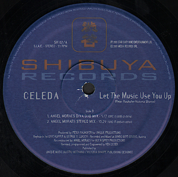 Celeda - Let The Music Use You Up | Shibuya Records (SH 07) - 4
