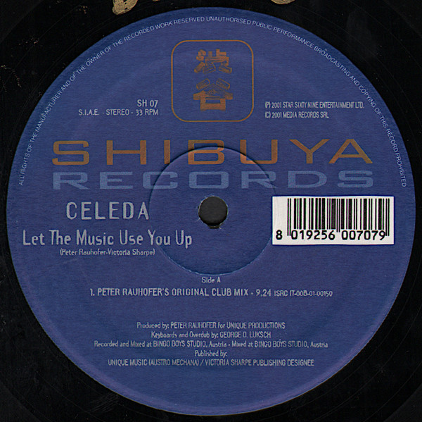 Celeda - Let The Music Use You Up | Shibuya Records (SH 07)