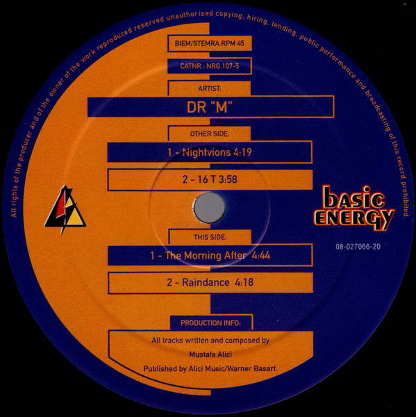 Dr. M - Visions EP | Basic Energy (NRG 107-5) - 3 Dr. M - Visions EP | Basic Energy (NRG 107-5) - 3