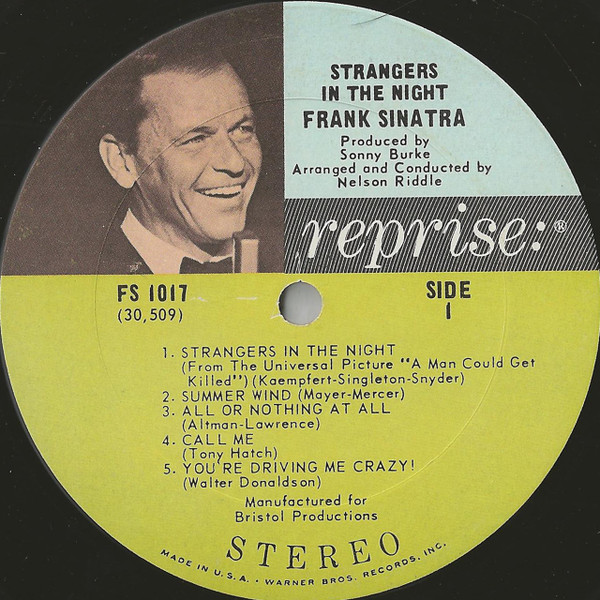 Frank Sinatra - Strangers In The Night | Reprise Records (FS 1017) - 3