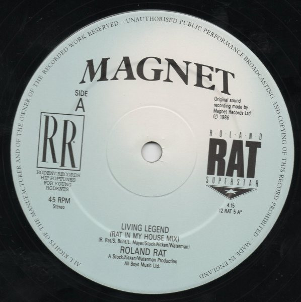 Roland Rat Superstar - Living Legend | Rodent Records (12RAT 5) - 2