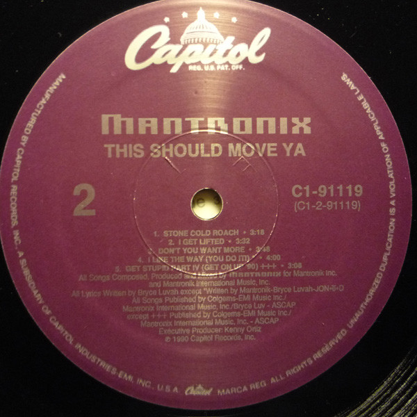 Mantronix - This Should Move Ya | Capitol Records (C1-91119) - 4 Mantronix - This Should Move Ya | Capitol Records (C1-91119) - 4