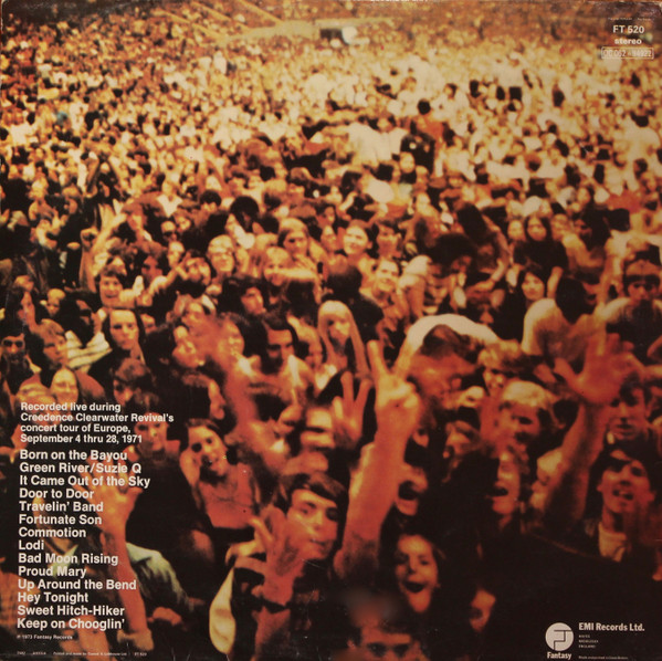 Creedence Clearwater Revival - Live In Europe | Fantasy (FT 520) - 2 Creedence Clearwater Revival - Live In Europe | Fantasy (FT 520) - 2
