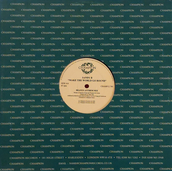 Sandy B - Make The World Go Round | Champion (CHAMP12.780) - 2