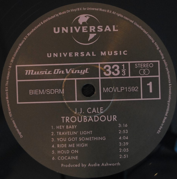 J.J. Cale - Troubadour | Music On Vinyl (MOVLP1592) - 4 J.J. Cale - Troubadour | Music On Vinyl (MOVLP1592) - 4