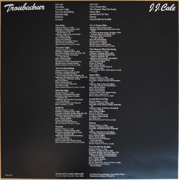 J.J. Cale - Troubadour | Music On Vinyl (MOVLP1592) - 3 J.J. Cale - Troubadour | Music On Vinyl (MOVLP1592) - 3
