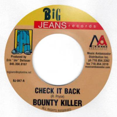 Bounty Killer - Check It Back | Big Jeans Records (BJ-047)