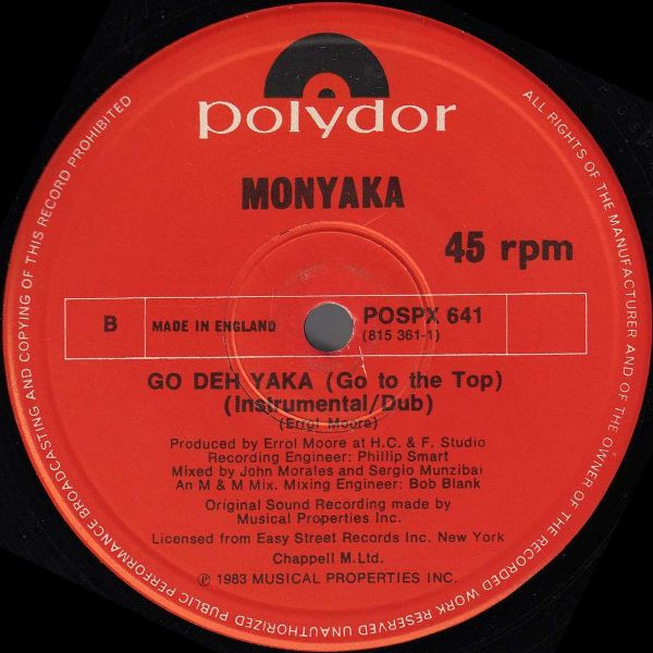 Monyaka - Go Deh Yaka | Polydor (POSPX 641) - 3