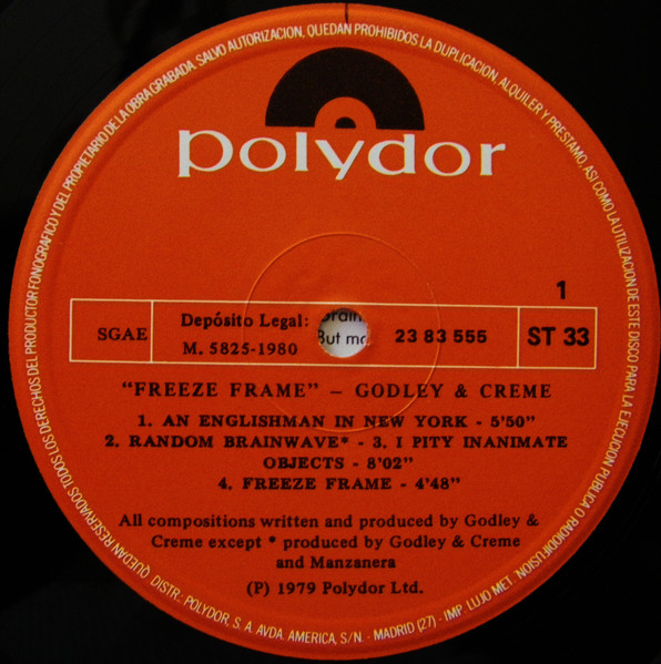 Godley & Creme - Freeze Frame | Polydor (23 83 555) - 3