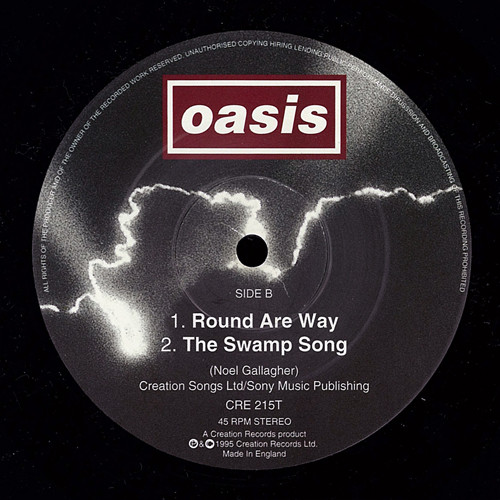 Oasis - Wonderwall | Creation Records (CRE 215T) - 4