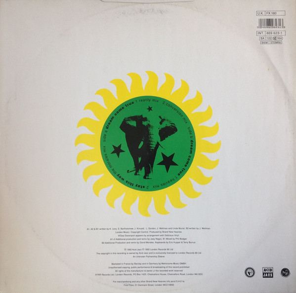 The Brand New Heavies Featuring Guest Vocalist N'Dea Davenport - Dream Come True | FFRR (FX 180) - 2 The Brand New Heavies Featuring Guest Vocalist N'Dea Davenport - Dream Come True | FFRR (FX 180) - 2