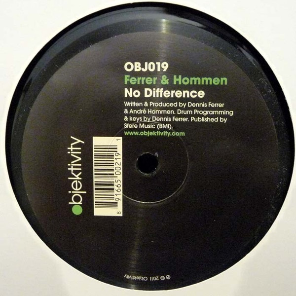 Ferrer & Hommen - No Difference | Objektivity (OBJ019)