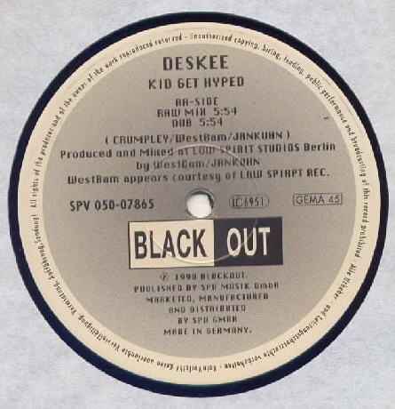 Deskee - Kid Get Hyped | Black Out (SPV 050-07865) - 4
