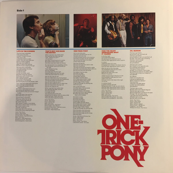 Paul Simon - One-Trick Pony | Warner Bros. Records (K56846) - 2 Paul Simon - One-Trick Pony | Warner Bros. Records (K56846) - 2