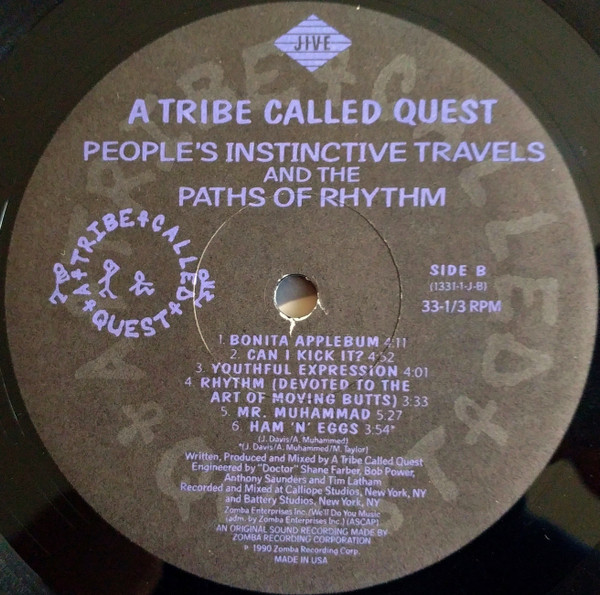 A Tribe Called Quest - People's Instinctive Travels And The Paths Of Rhythm | Jive (1331-1-J) - 4