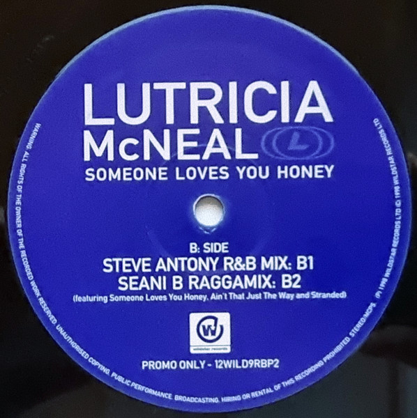 Lutricia McNeal - Someone Loves You Honey (Steve Antony Remixes) | Wildstar Records (12WILD9RBP2) - 4 Lutricia McNeal - Someone Loves You Honey (Steve Antony Remixes) | Wildstar Records (12WILD9RBP2) - 4