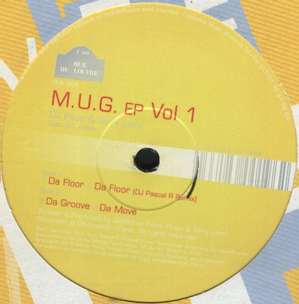 Paco & Terry Laird Feat. MC Adrian - M.U.G. EP Vol 1 | Rue Du Louvre (RUE 003) - main