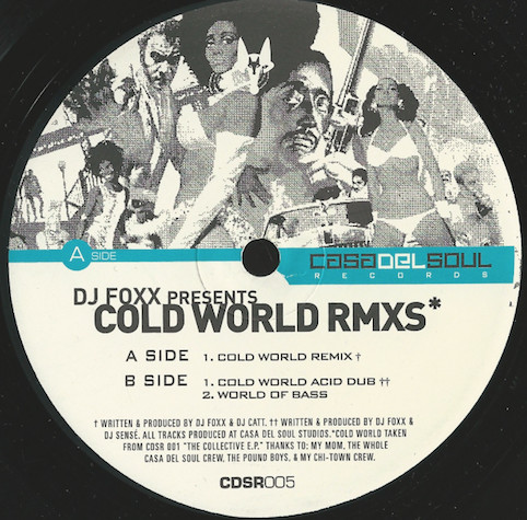 DJ Foxx - Cold World Rmxs | Casa Del Soul Records (CDSR005)