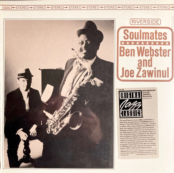 Ben Webster And Joe Zawinul - Soulmates | Original Jazz Classics (OJC-109) - 2