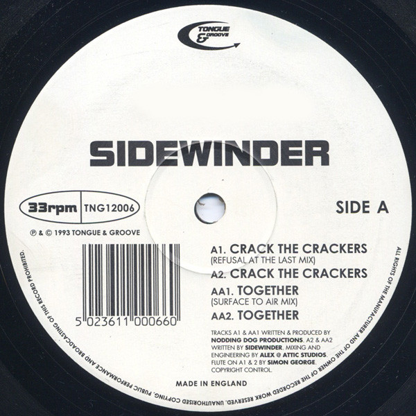Sidewinder - Crack The Crackers / Together | Tongue And Groove Records (TNG12006)