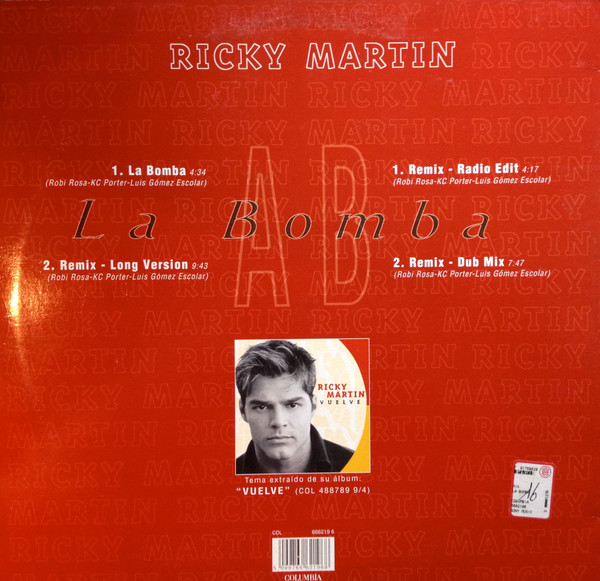 Ricky Martin - La Bomba | Columbia (COL 666219 6) Ricky Martin - La Bomba | Columbia (COL 666219 6)