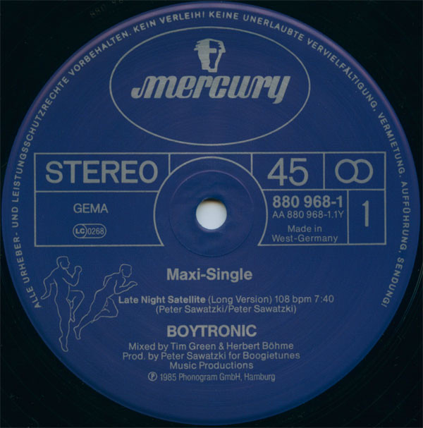 Boytronic - Late Night Satellite | Mercury (880 968-1) - 3