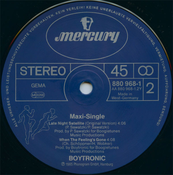 Boytronic - Late Night Satellite | Mercury (880 968-1) - 4