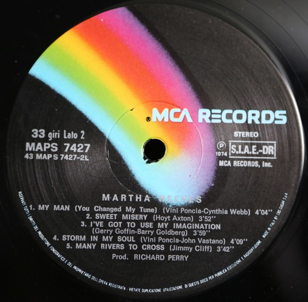 Martha Reeves - Martha Reeves | MCA Records (MAPS 7427) - 2 Martha Reeves - Martha Reeves | MCA Records (MAPS 7427) - 2