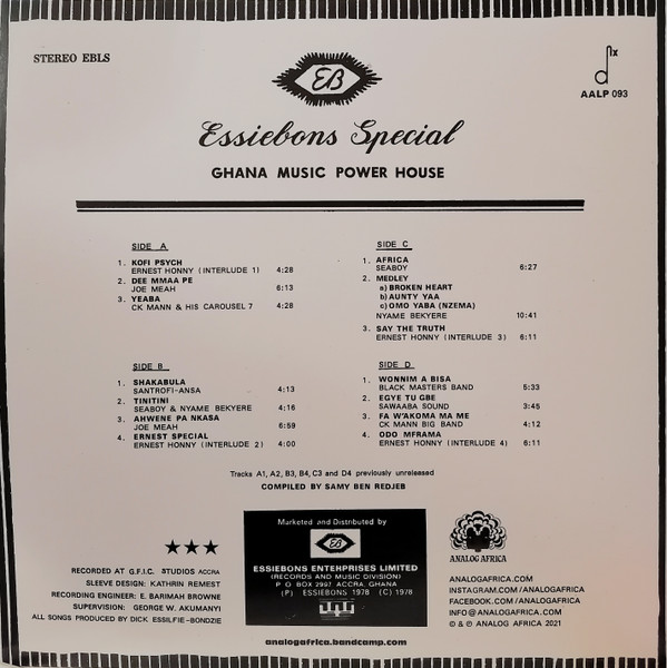 Various - Essiebons Special 1973 - 1984 | Analog Africa (AALP 093) - 4 Various - Essiebons Special 1973 - 1984 | Analog Africa (AALP 093) - 4