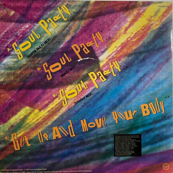 Savannah - Soul Party | Virgin (613 289) - 2