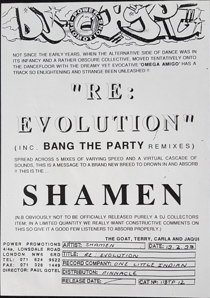 The Shamen With Terence McKenna - Re: Evolution | One Little Indian (118TP 12) - 3